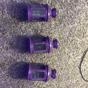 3 purple lanterns.Perfect for decorating your room